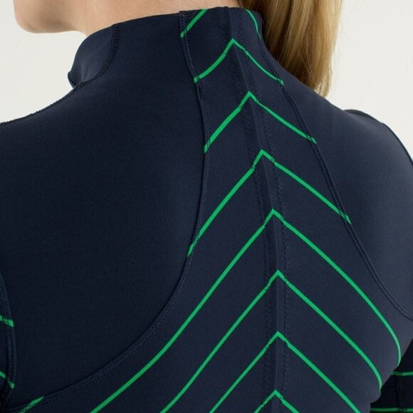 Lululemon Forme Jacket *Cuffins Slalom Stripe Inkwell / Inkwell - Picture 8 of 16